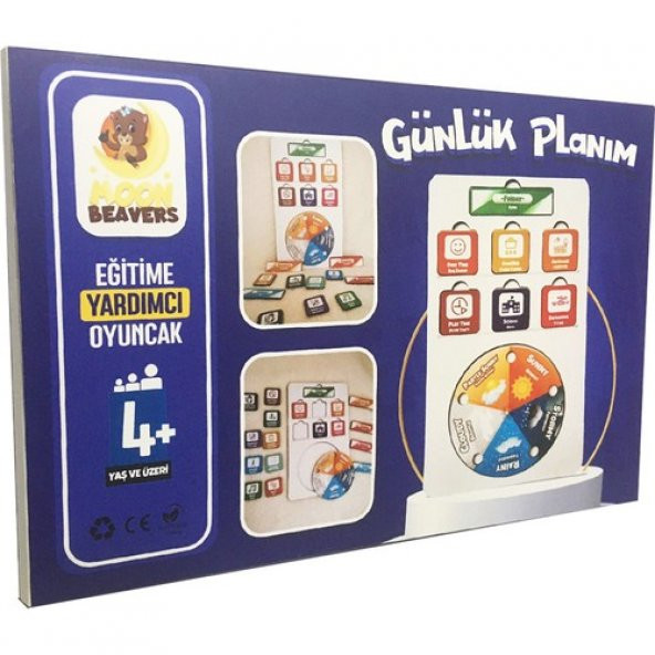 Moon Beavers Günlük Planım Ahşap Eğitici Oyun - 2