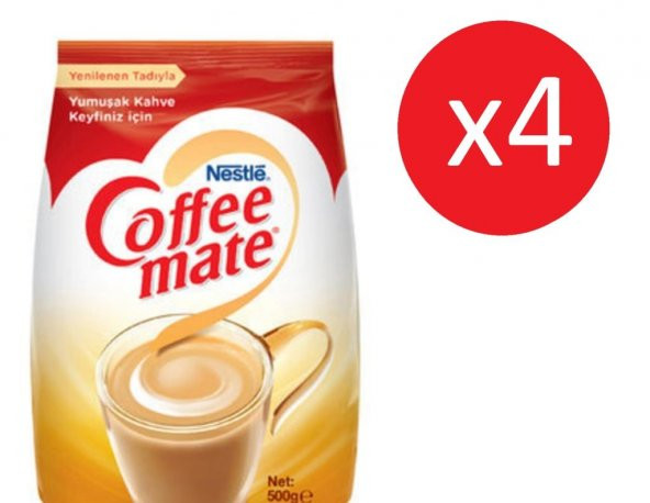 Nestle Coffee Mate Süt Tozu - Kahve Kreması - 500 Gr x 4 Adet