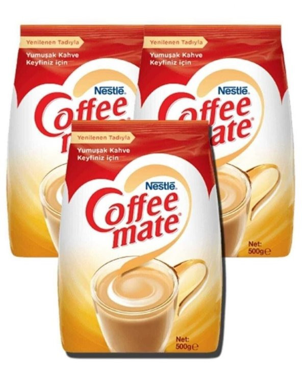 Nestle Coffee Mate Süt Tozu - Kahve Kreması - 500 Gr x 3 Adet