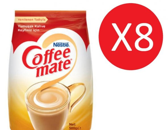 Nestle Coffee Mate Süt Tozu - Kahve Kreması - 500 Gr x 8 Adet