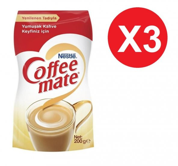 Nestle Coffee Mate Süt Tozu 200 Gr X 3 Adet