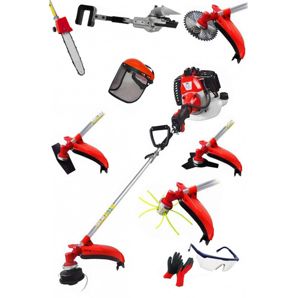 Swazer 7 Süper Set 4X4 Hp 2 T Yan Tipi Benzinli Motorlu Tırpan Ot Çim Çayır Biçme Kesme Makinesi - 2
