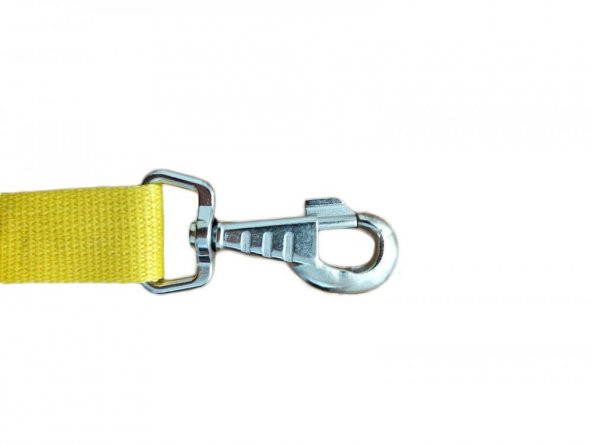 Köpek Gezdirme Kayışı 140 Cm*20 Mm Sarı - 2