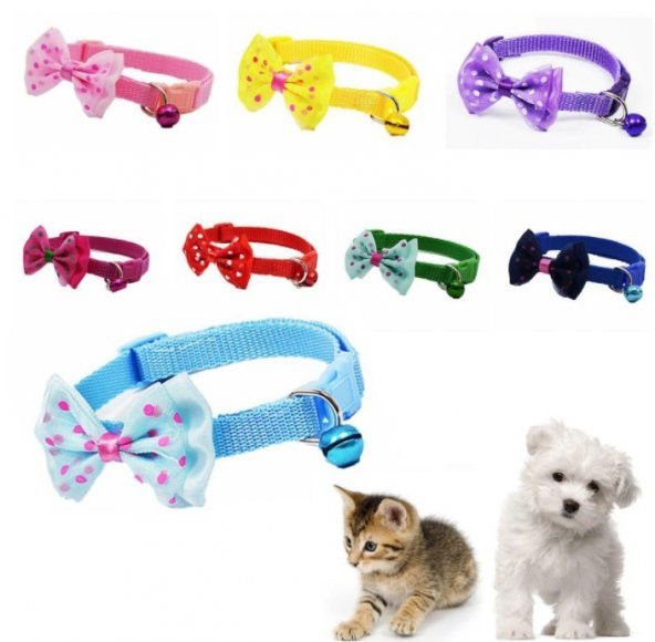 Papyon Tasarımlı Evcil Hayvan Kedi Köpek Tasması - 5