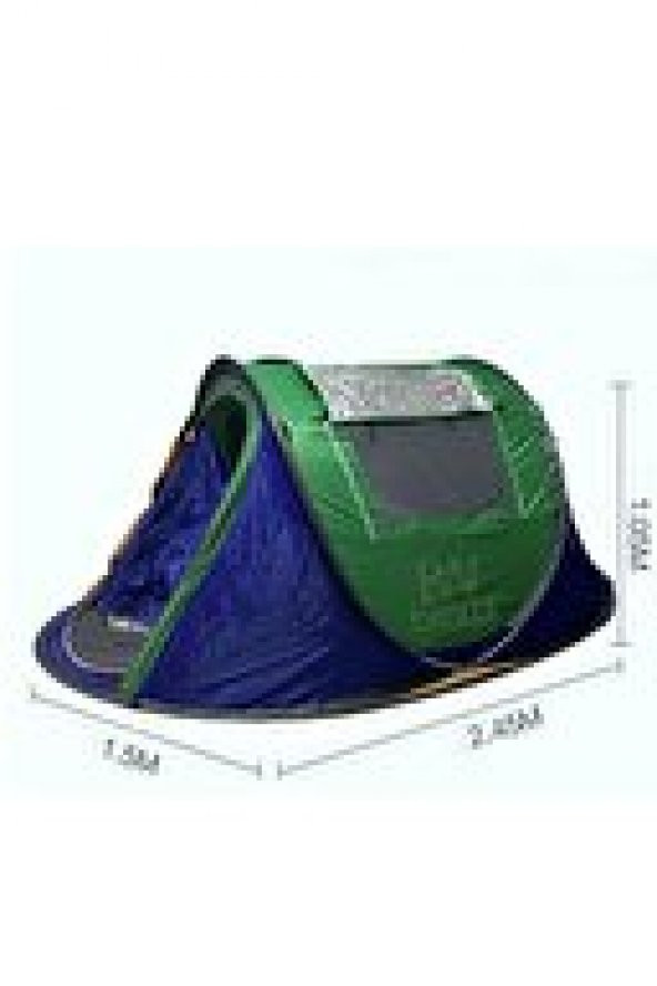 4 Kişilik Kolay Kurulum Havada Açılan Otomatik Kamp Aile Plaj Çadırı (240x150x105) Cm - 3