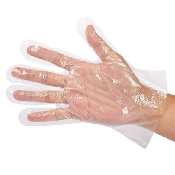 Neoglove Tek Kullanımlık Şeffaf Market İş Temizlik Eldiveni - Büyük Boy - 100 Adetlik Paket - 3