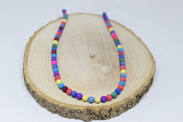 Lav Taşı Karışık Renkler Dizi 6mm ürün görseli