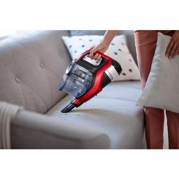 Philips XC7043/01 SpeedPro Şarjlı Dikey Süpürge Siyah-Kırmızı - 5
