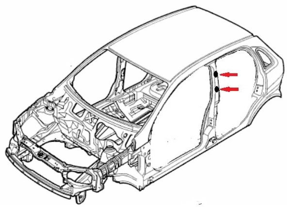Opel Corsa C Orta Direk Kapağı, 122933 - Resim 2