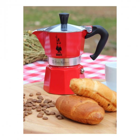 Kırmızı Moka Pot Express  3 Cups - 3