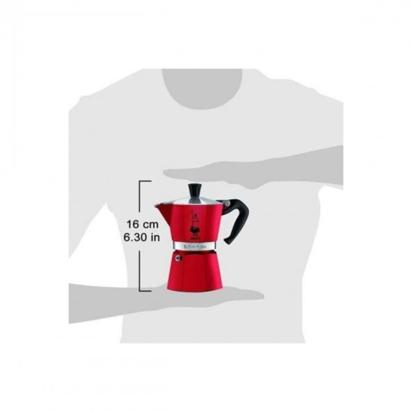 Kırmızı Moka Pot Express  3 Cups - 4