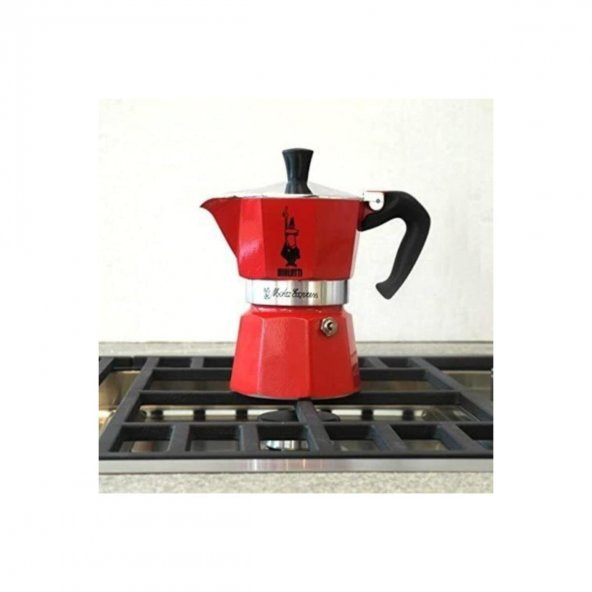 Kırmızı Moka Pot Express  3 Cups - 6