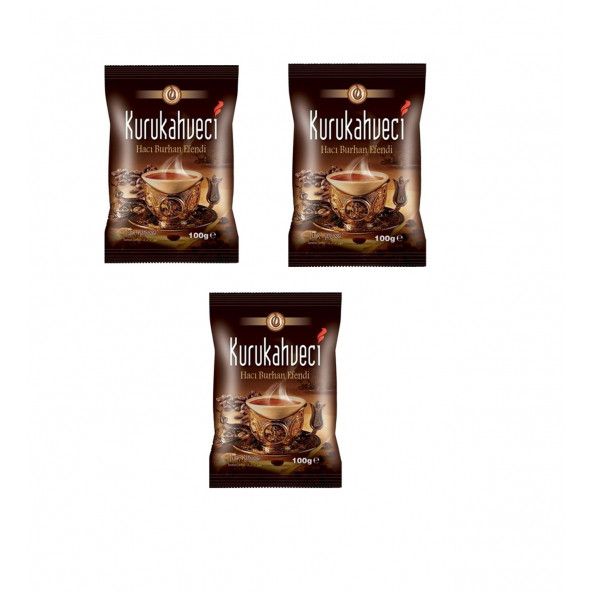 Kurukahveci Hacı Burhan Efendi Türk Kahvesi 100 g x 3