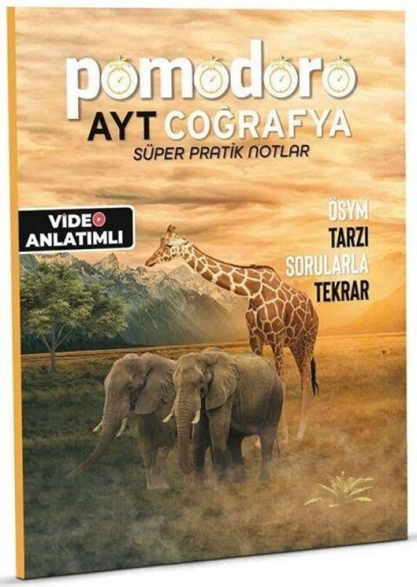 AYT Coğrafya Konu Özetli Soru Fasiküllü Süper Pratik Notlar Pomodoro Yayınları