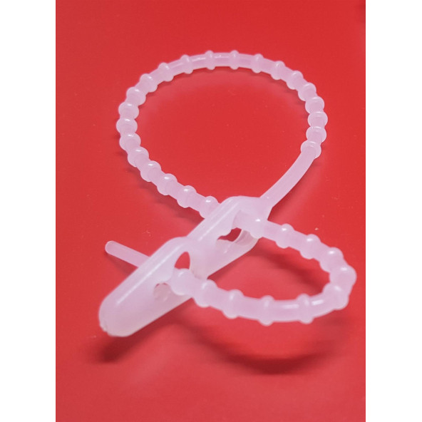 Boncuk Çift Kilitli Kablo Bağı Plastik Kelepçe 3.5X235 500 Adet - 2