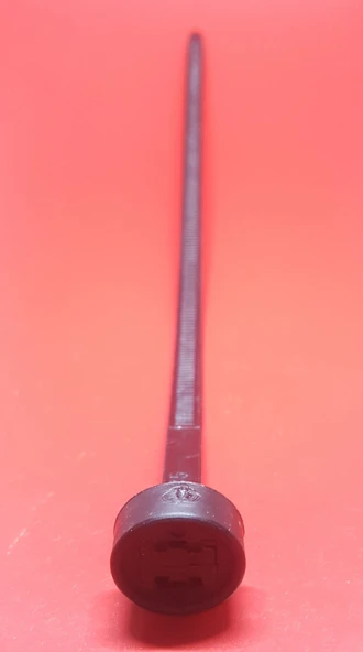 Tokalı Düğme Başlıklı, Kablo Bağı Plastik Cırt Kelepçe 6X235 mm 100 Adet - 2