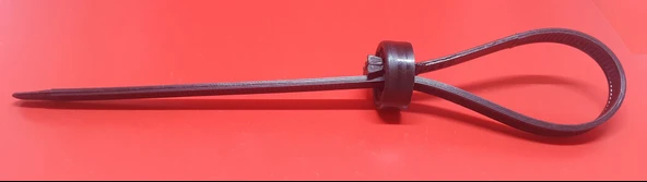 Tokalı Düğme Başlıklı, Kablo Bağı Plastik Cırt Kelepçe 6X235 mm 100 Adet - 4