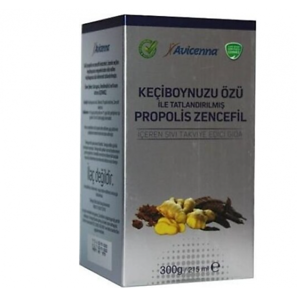 Avicenna Keçiboynuzu Özü ile Tatlandırılmış Propolis Zencefil 300 gr + Kaşık Hediyeli