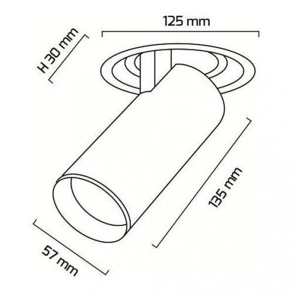 Goya Gy 3150-14 14 W Cob Ledli Mağaza Armatürü Beyaz Kasa 2700K Günışığı - 2