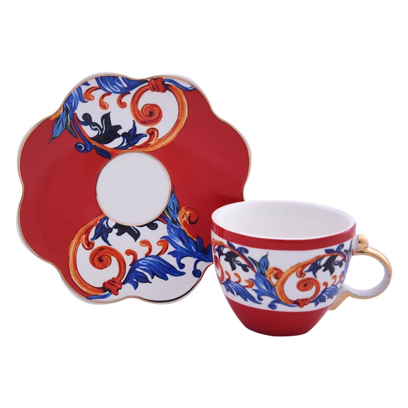 Gıselle Bone 6 lı Kahve Fincan Seti - 4
