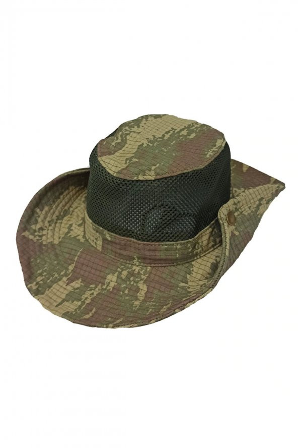 Kamuflaj Jungle Şapka - Askeri Fötr Operasyon Şapkası - 2
