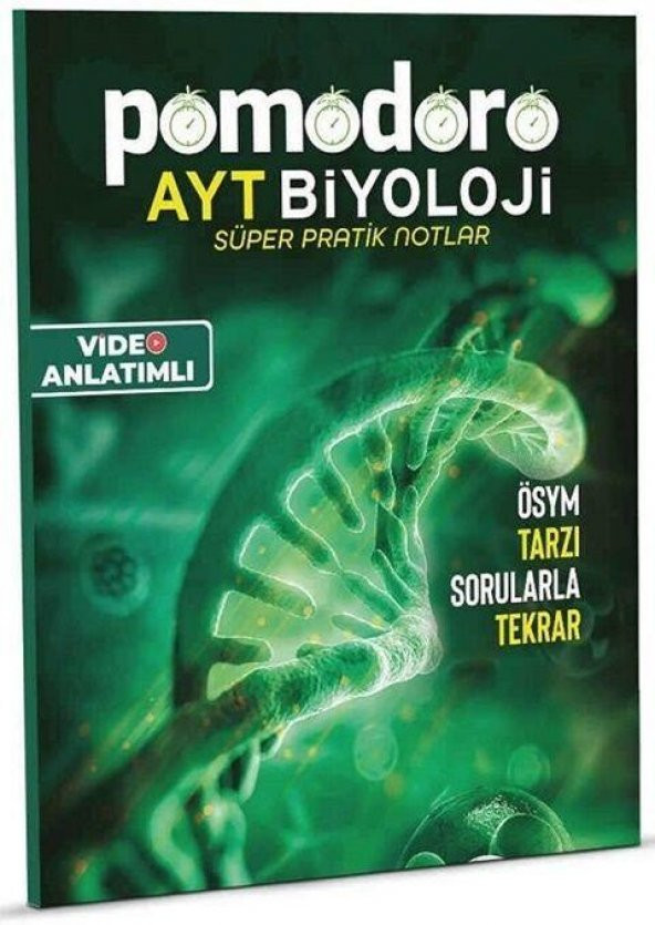 AYT Biyoloji Konu Özetli Soru Fasiküllü Süper Pratik Notlar Pomodoro Yayınları
