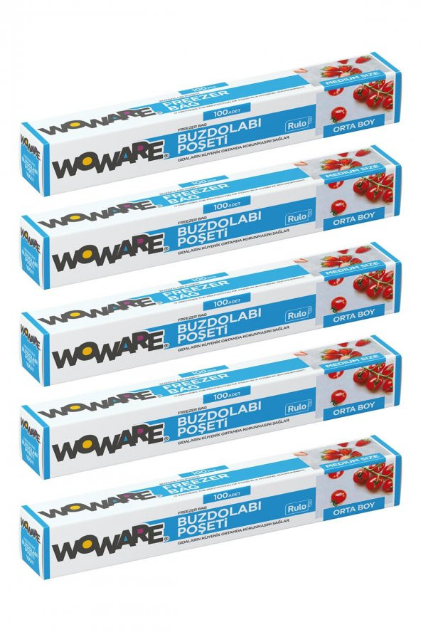 ECE WOWARE BUZDOLABI POŞETİ ORTA BOY 80Lİ 400 ADET