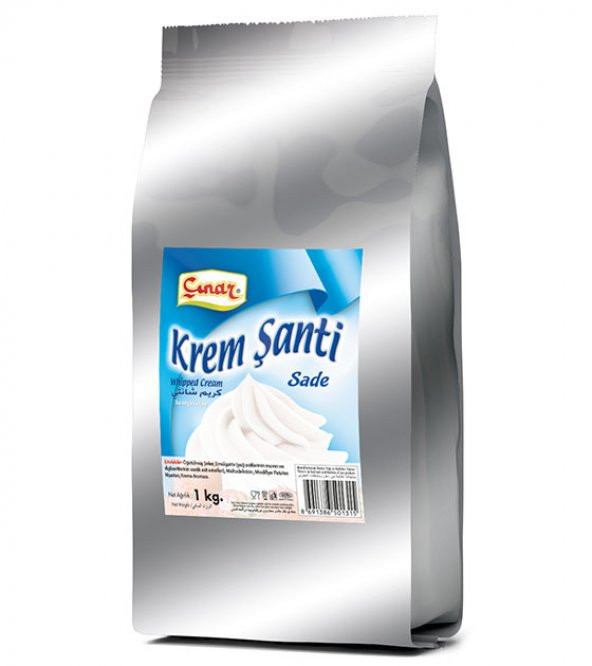 ÇINAR KREM ŞANTİ SADE 1 KG EDT