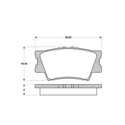 Toyota Camry Sedan 2.4 3.5 2006 2011 Rav 4 III 0986TB3118 ARKA FREN BALATASI BOSCH - 1