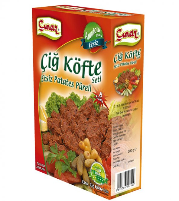 ÇINAR BAHARAT ANADOLU USULÜ ÇİĞ KÖFTE SETİ 500 GR