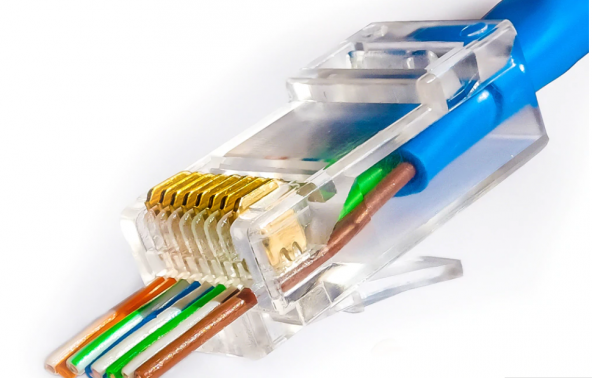 Yeni Nesil EZ Delikli RJ45 Network Jack - 100 Adet - 2