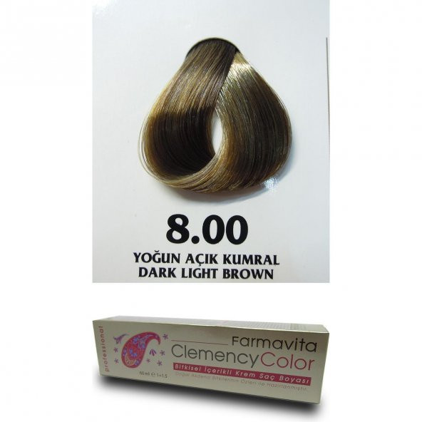 Farmavita Clemency Color Saç Boyası 60ml  8.00 Yoğun Açık Kumral - 2