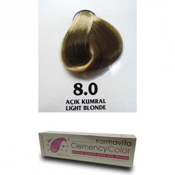Farmavita Clemency Color Saç Boyası 60ml  8.0 Açık Kumral - Resim 2