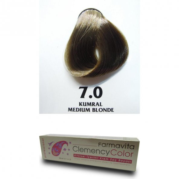 Farmavita Clemency Color Saç Boyası 60ml  7.0 Kumral - 2