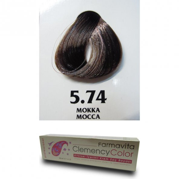 Farmavita Clemency Color Saç Boyası 60ml  5.74 Mokka - 2