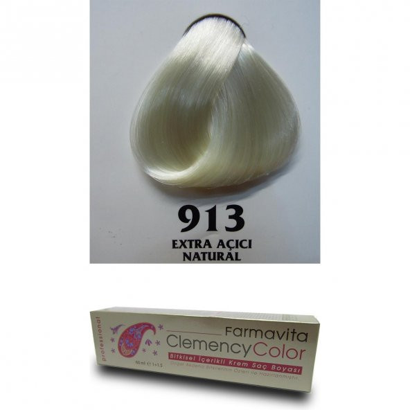 Farmavita Clemency Color Saç Boyası 60ml 913 Extra Açıcı - Resim 2