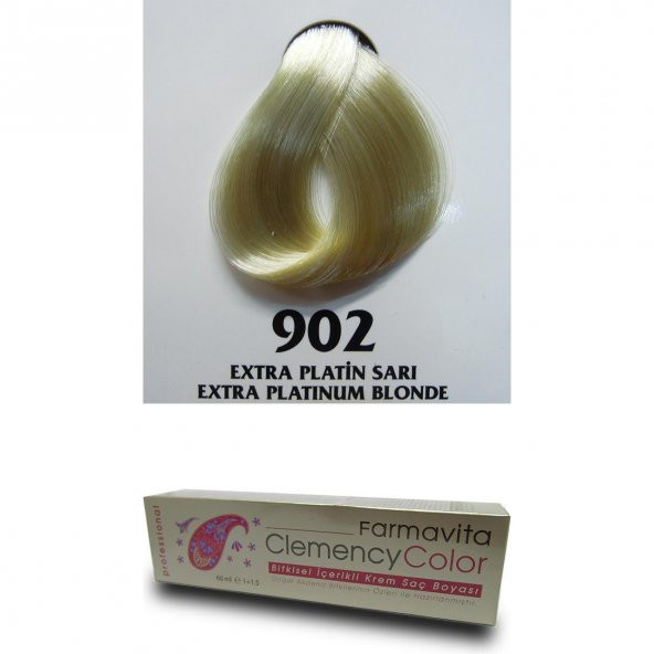 Farmavita Clemency Color Saç Boyası 60ml 902 Extra Platin Sarı - 2