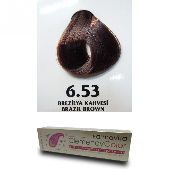 Farmavita Clemency Color Saç Boyası 60ml  6.53 Brezilya Kahvesi - 2