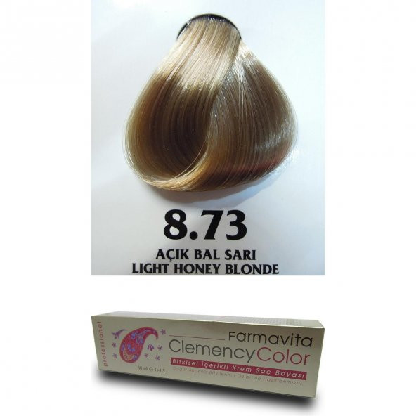 Farmavita Clemency Color Saç Boyası 60ml  8.73 Açık Bal Sarı - 2