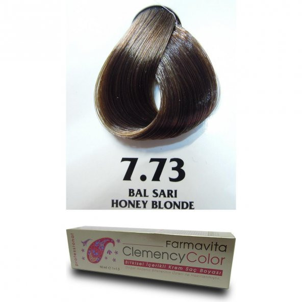 Farmavita Clemency Color Saç Boyası 60ml  7.73 Bal Sarı - Resim 2