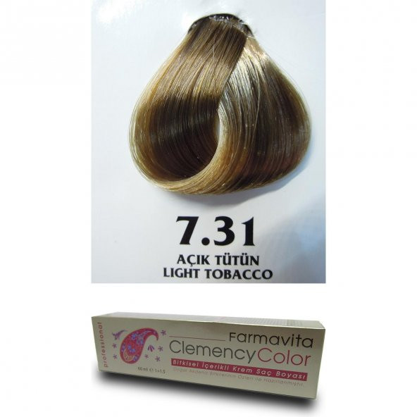 Farmavita Clemency Color Saç Boyası 60ml  7.31 Açık Tütün - 2