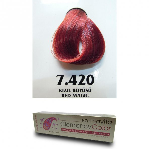 Farmavita Clemency Color Saç Boyası 60ml  7.420 Kızıl Büyüsü - 2