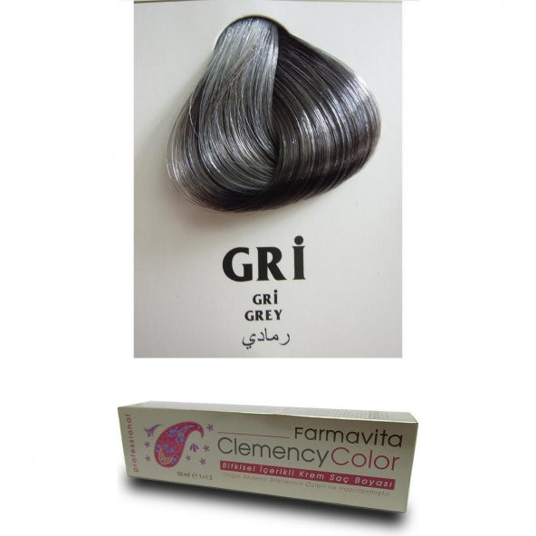 Farmavita Clemency Color Saç Boyası 60ml Gri - 2