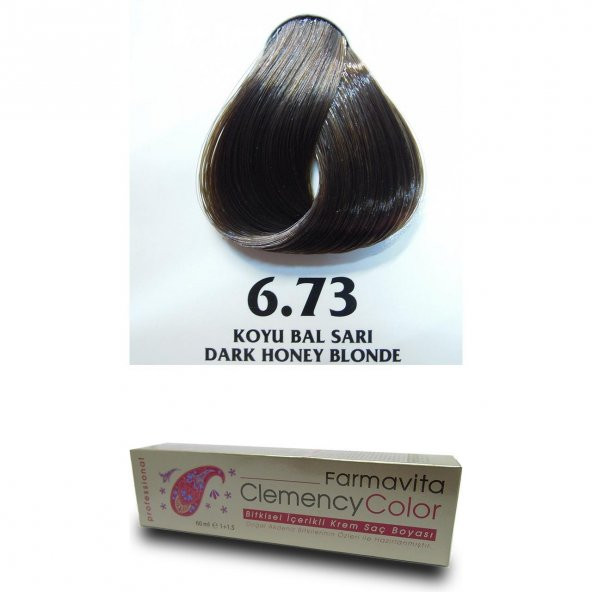 Farmavita Clemency Color Saç Boyası 60ml  6.73 Koyu Bal Sarı - Resim 2