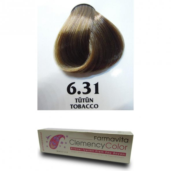 Farmavita Clemency Color Saç Boyası 60ml  6.31 Tütün - 2