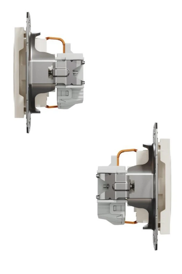 Asfora Sıva Altı Krem Çoçuk Korumalı Topraklı Priz - Resim 2