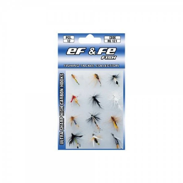 EFFE FLY SİNEK İĞNE SETİ HG 121 - 1 Paket 12Lİ ürün görseli 1