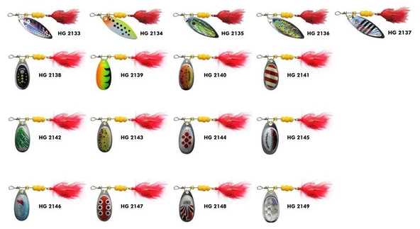 KAŞIK SPİNNER TÜYLÜ NO: 2-4gr - 3