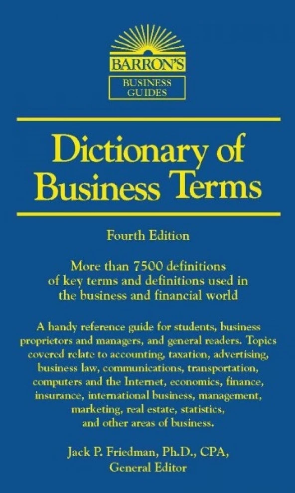 BARRONS DICTIONARY OF BUSINESS TERMS