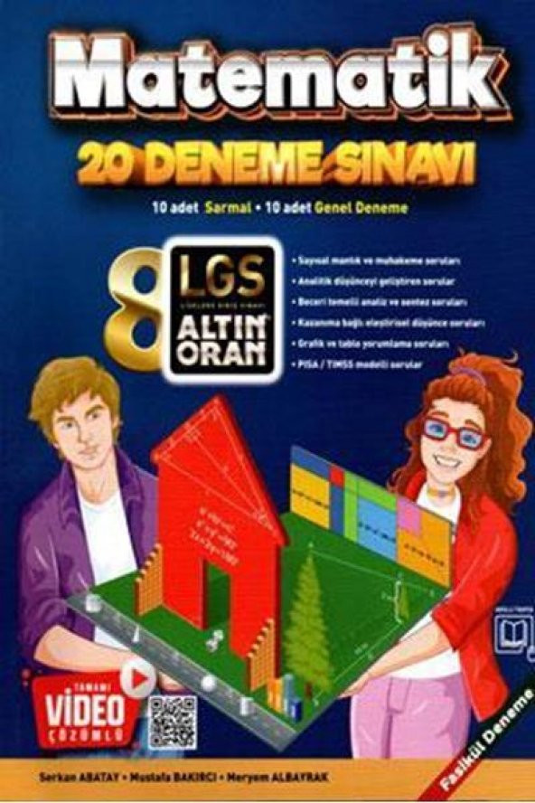 ALTIN ORAN 8.SINIF MATEMATİK 20 DENEME TAMAMI VİDEO ÇÖZÜMLÜ